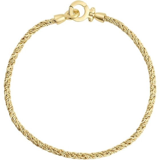 gorjana - Marin Bracelet 7 1/4" - 18k Gold Plated Brass - Layering with Other Jewelry - Elegant Rope Detail for Timeless Style - Versatile and Classic