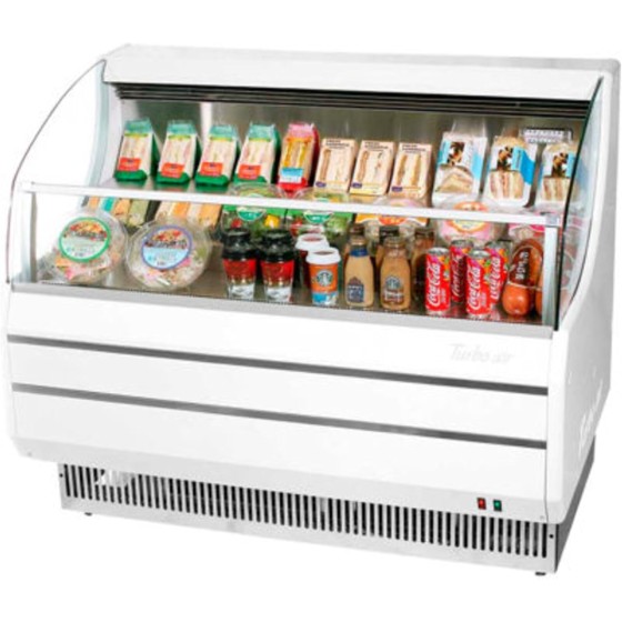 Turbo Air Horizontal Low Profile Open Display Cold Food & Beverage Grab & Go Merchandiser for Convenience Stores and Super Markets