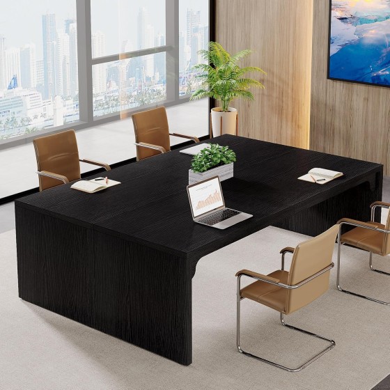 Tribesigns 13FT Conference Table, Large Rectangle Conference Room Table, Long Meeting Seminar Table Business Tables for 10-14 People